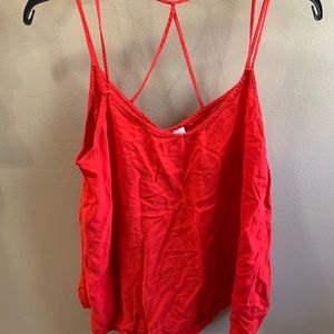 Red tank top